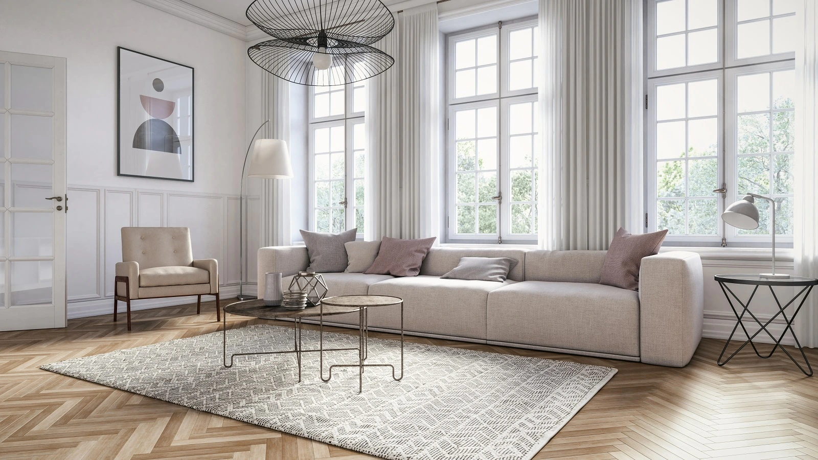 South Kensington, London living room